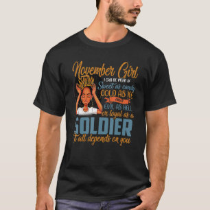 Camiseta Chica De Noviembre Puedo Ser Mentiroso Af Black Wo