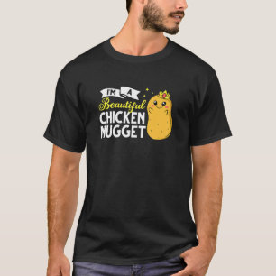 Camiseta Chica de nugget de pollo Reina de nuggs vegan