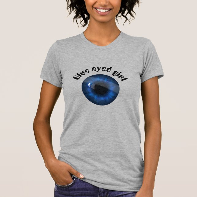 Camiseta Chica de ojos azules (Anverso)
