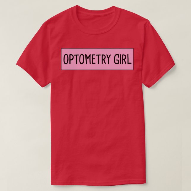 Camiseta Chica de optometría 1 (Diseño del anverso)