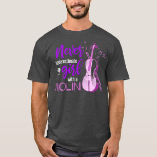 Camiseta Chica de orquesta Cita musical Violin clásico