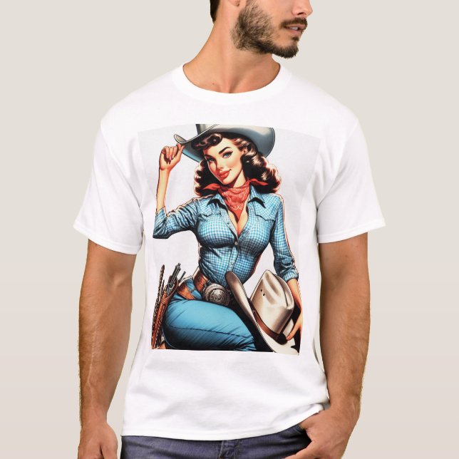 Camiseta Chica de país cutáneo vintage (Anverso)