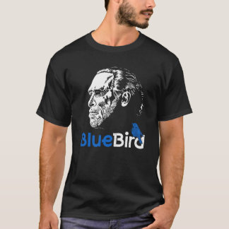 Camiseta Chica de pájaro azul