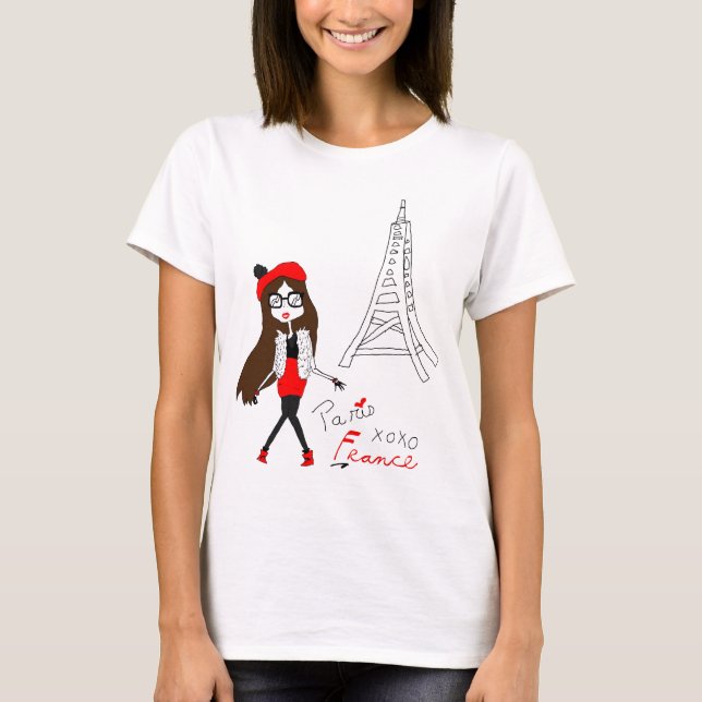 Camiseta Chica de París (Anverso)