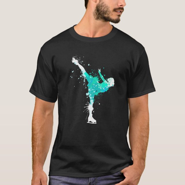 Camiseta Chica de patinaje artístico sobre hielo Splash Win (Anverso)