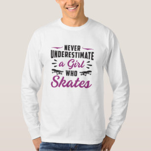 Camiseta Chica de patinaje Chicas Patinaje sobre patinaje s