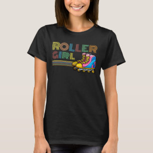 Camiseta Chica de patinaje en línea retro - Amante de pati