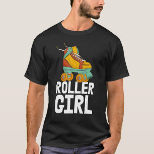 Camiseta Chica de patinaje femenino Rolling Shoes Cumpleaño