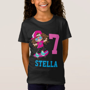 Camiseta Chica de patinaje patinador Personalizado de fiest