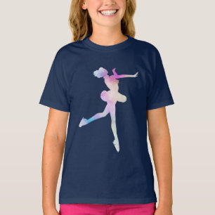 Camiseta Chica de patinaje sobre hielo acuático