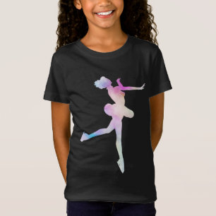 Camiseta Chica de patinaje sobre hielo acuático