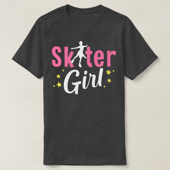 Camiseta Chica de patinaje sobre hielo Ice Skater Deportes  (Diseño del anverso)