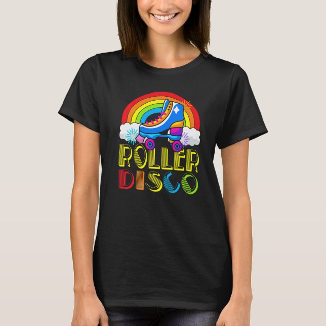 Camiseta Chica de patinaje sobre patinaje Fiesta Disco Roll (Anverso)