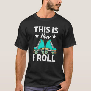 Camiseta Chica de patinaje sobre patinaje Fiesta Disco Roll