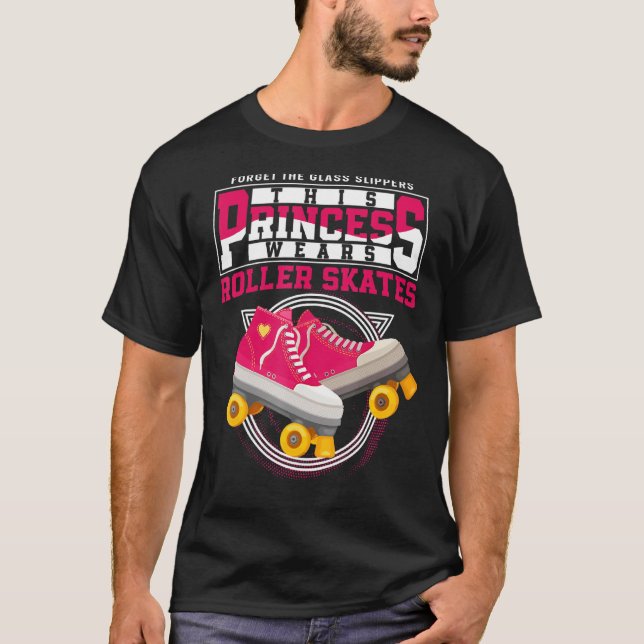 Camiseta Chica de patinaje sobre patinaje sobre patines de  (Anverso)