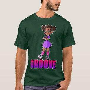 Camiseta Chica de patinaje sobre ruedas Afro
