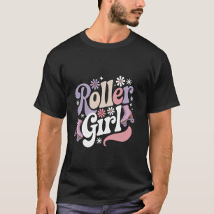 Camiseta Chica de patinaje sobre ruedas años 70 80 patines