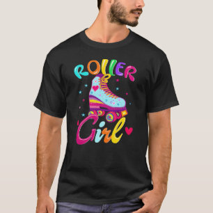 Camiseta Chica de patines Patinadora de patines 70s 80s 90s