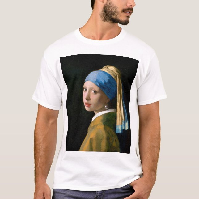 Camiseta Chica de Pearl Earring, Johannes Vermeer, 1665 (Anverso)