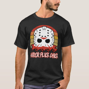 Camiseta Chica de película de terror mujer 80s slasher pelí