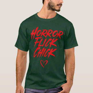 Camiseta Chica de película de terror para mujeres Amante de