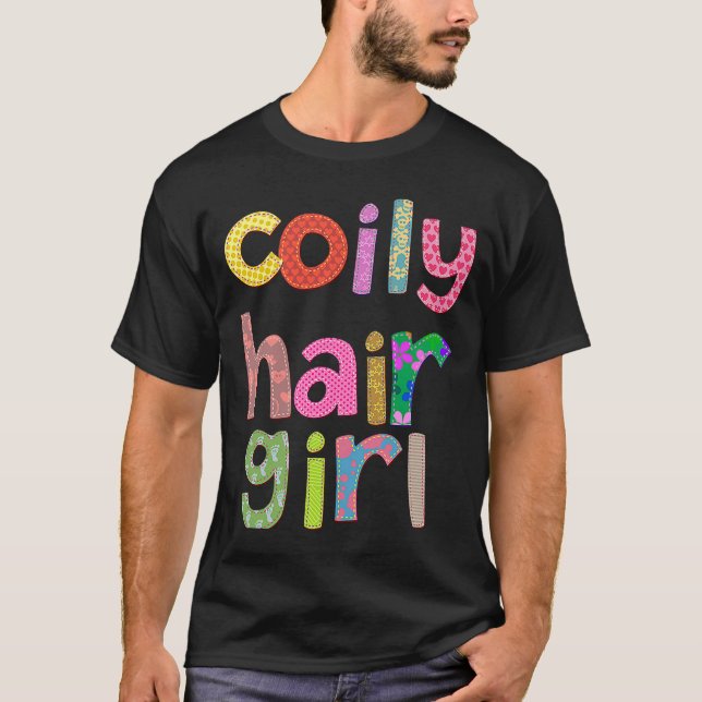 Camiseta Chica de pelo rizado Curly Black Afro Queen Melani (Anverso)