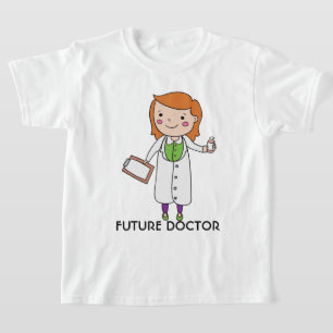 Camiseta Chica de pelo rojo futura doctora