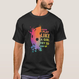 Camiseta Chica de pelota de pelletería Damas acuarela sé qu