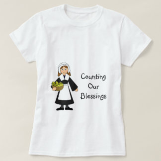 Camiseta Chica de peregrinos de acción de gracias