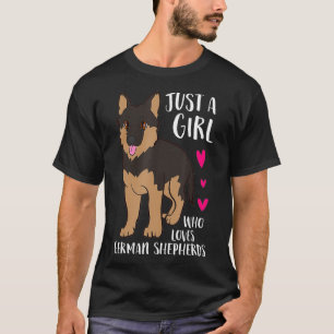 Camiseta Chica de Perro gracioso, sólo un Chica que ama al