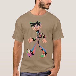 Camiseta Chica de personaje de dibujos animados excéntrico 