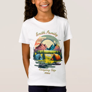 Camiseta chica de Personalizado 20xx Camping "Tu familia"
