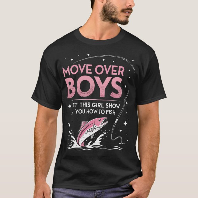Camiseta Chica de pesca de carpas (Anverso)