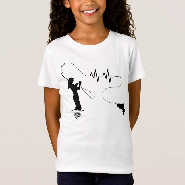 Camiseta Chica de pesca de mosca (Anverso)
