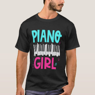 Camiseta Chica de piano Pianista Amante de Pino Profesora d