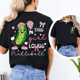 Camiseta Chica de pickleball personalizada Coquette Lindo P