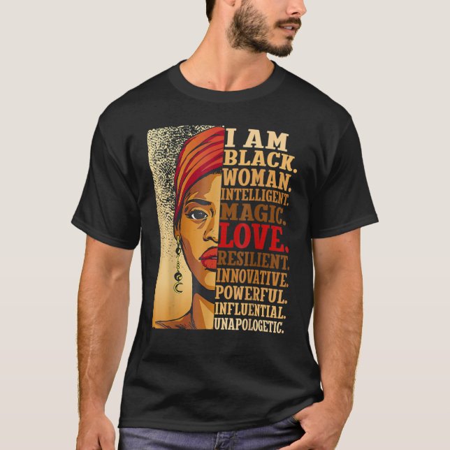 Camiseta Chica de piel de melanina Empoderamiento de mujere (Anverso)