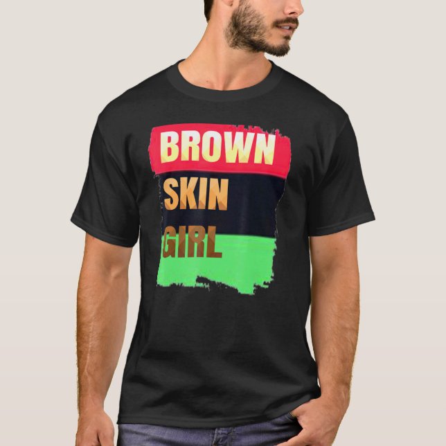 Camiseta Chica De Piel Marrón Lo Mejor Del Mundo Melani (Anverso)