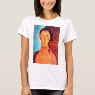 Camiseta Chica de Pigtails, Modigliani