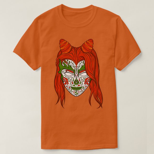 Camiseta Chica de planta malvada 1 (Diseño del anverso)
