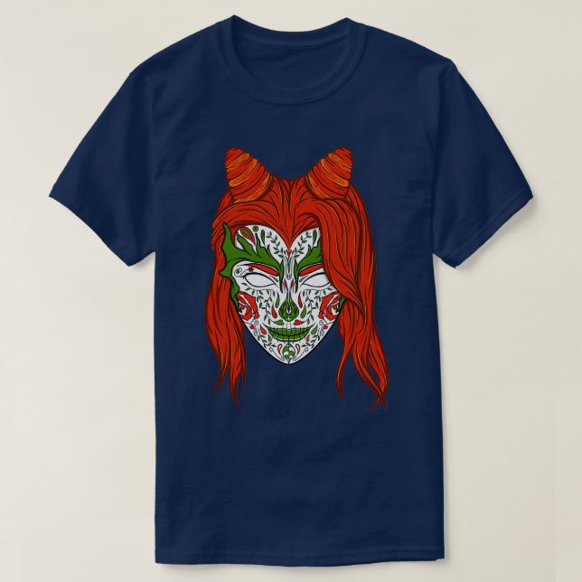 Camiseta Chica de planta malvada 2 (Diseño del anverso)
