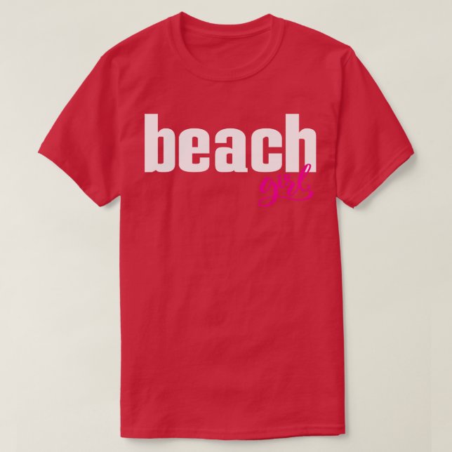 Camiseta Chica de playa 1 (Diseño del anverso)