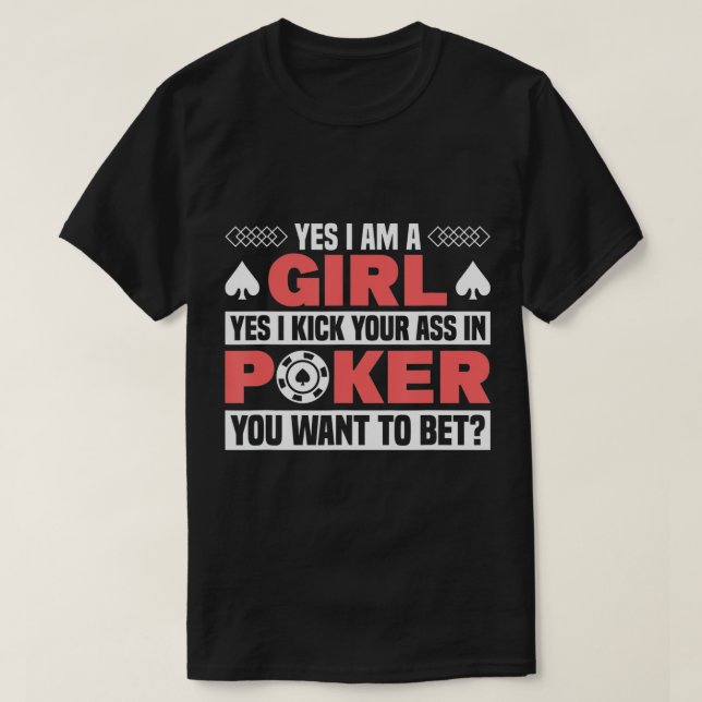 Camiseta chica de póker jugador de póquer texas sostén de m (Diseño del anverso)