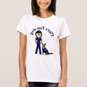 Camiseta Chica de policía ligero K9