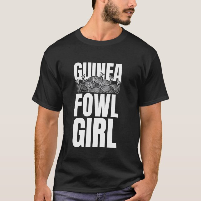 Camiseta Chica de pollo de guinea ave (Anverso)