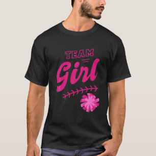 Camiseta Chica de Pom Poms Team Baby Fiesta de Revelación d