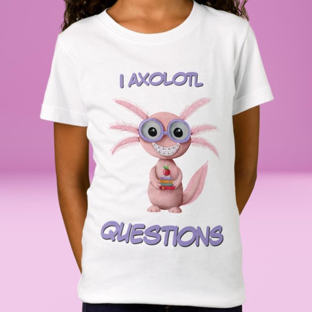 Camiseta Chica de preguntas de Cute I Axolotl (Subido por el creador)
