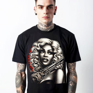 Camiseta Chica de pulpa de culto retro