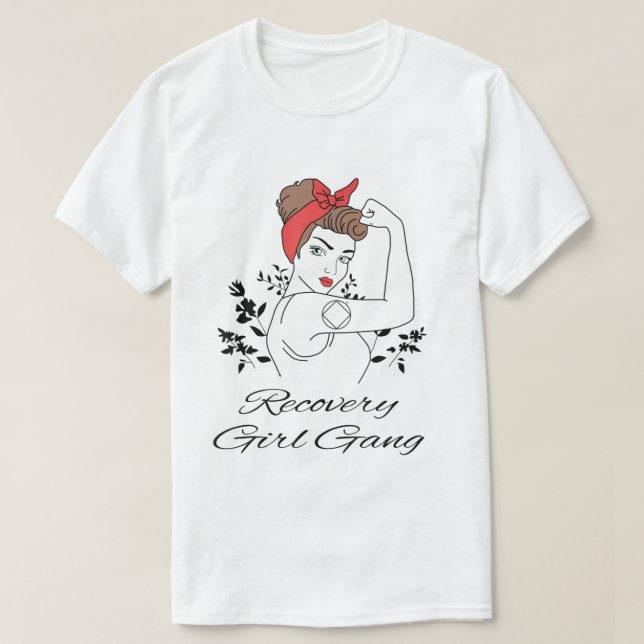 Camiseta Chica De Recuperación Gang Narcóticos Anonymous NA (Diseño del anverso)