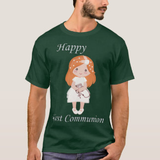 Camiseta Chica de Redhead Permanente de la Primera Comunión